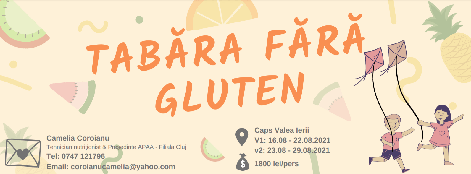 Read more about the article Tabăra fără gluten – 2021